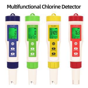 다기능 염소 계량기 펜, 수질 감지기, PH H2 ORP TEMP CL2 테스터, 스파 수영장 모니터, 5 in 1