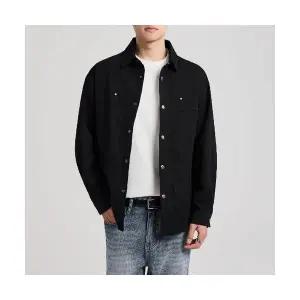 키체샵 남성 솔리드 셔츠 칼라 추면 형 자켓 HO3