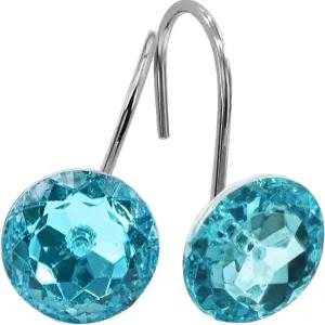 미토빌라 청록색 샤워 커튼 후크 링 라이너용 금속 및 로드용 아쿠아 녹 방지 12팩 욕실 세트