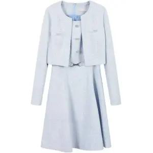 [백화점 홈쇼핑 정품] 플라스틱아일랜드 여성 버튼 플레어 원피스 PR1WO201