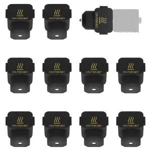 밤부 랩 A1/A1 미니용 10개 실리콘 양말 핫엔드 히터 블록 커버 노즐 3D 프린터 헤드 부트 고온 인클로저