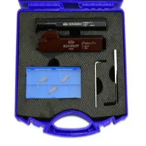 5/8인치 RH 내부 및 외부 홈 도구 홀더 세트 + 5개 MGMN200-B 인서트 404-2978 P]