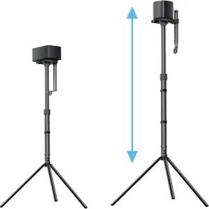 ULTIMEA 2팩 범용 높이 조절 스피커 스탠드 3KG 용량의 블랙 플로어 위성 62cm에서 확장 가능 스테디 310