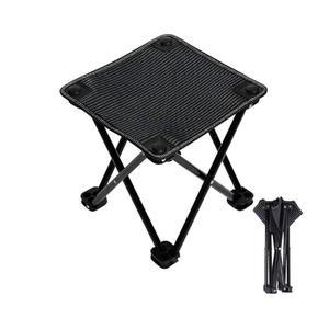 야외 해변 하이킹 낚시용 휴대용 블랙 캠핑 접이식 13 5인치 가방 높이 의자 포함