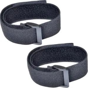 범용 실리콘 가죽 나일론 홀스터 케이스용 조절 가능한 탄성 암밴드 스트랩 번들(블랙 2개)