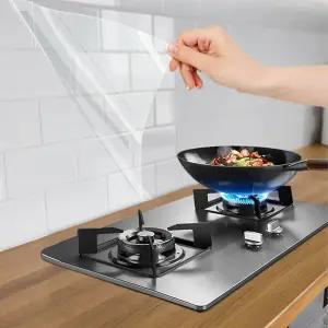 정전기 벽 보호 필름 투명 탈착식 접촉 패드 주방용 접착 기름 백스플래시 쓰레기 의자 등받이 가구 스커프