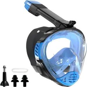 스노클링 장비 풀페이스 스노클 마스크 분리형 카메라 마운트가 있는 스쿠버 다이빙 180도 뷰 누수 방지