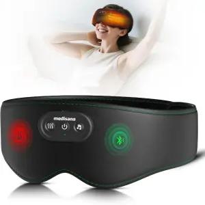 건조한 눈을 위한 메디사나 온열 마스크 5.4 블루투스 헤드폰이 장착된 1200mAh 무선 수면 스타이 안검염을