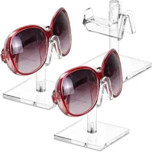 MOOCA 3종 세트 프리미엄 아크릴 안경 프레임 라이저 디스플레이 스탠드 선글라스 랙 정리함 홀더 각 싱글