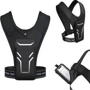 허리 밴드와 스마트 소재를 조절할 수 있는 티카톤 러닝 조끼