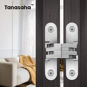 H자형 숨겨진 경첩 180도 접이식 무거운 내장 도어 블랙 크로스 캐비닛 찬장 나무 문