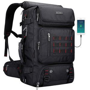 위츠만 남성용 여행용 백팩 수하물 반입 항공사 기내 (B682 나일론 블랙) 승인 가방 여성 컨버터블 더플