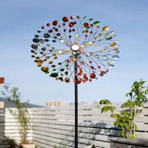 철제 대형바람개비 해바라기 가든 펜션 풍향계 조경 대형 썬플라워 풍차 야외 카페 텃밭 마당