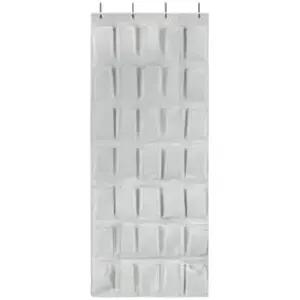 GOMAJI 문 위에 큰 주머니 35개 금속 고리 4개가 달린 대용량 신발 보관 가방 걸이식 정리함