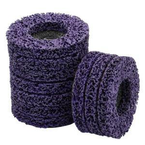 1개 100/115/125mm 코랄 디스크 폴리 스트립 그라인더 연마 휠 페인트 녹 제거 청소용 앵글