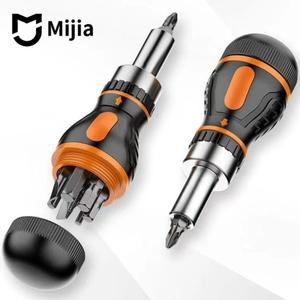 MIJIA 9 in 1 조절식 라쳇 드라이버 세트 자석 너트 도구 다기능 전자 수리용 핸드