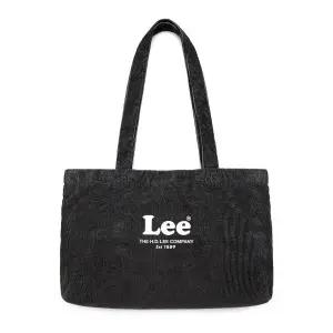 리 LEE 빈티지 로고 코듀로이 에코백 챠콜 LE2503BG10CH 427443