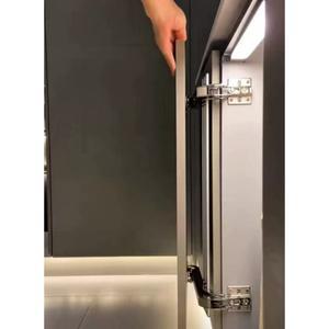 옷장 접이식 캐비닛 측면 슬라이딩 도어 힌지 시스템 댐핑 무소음 레일 개방형 주방 버스