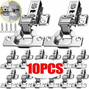 스테인레스 스틸 캐비닛 도어 경첩 소프트 닫기 숨겨진 유압 댐퍼 버퍼 없음 나사가있는 주방 찬장