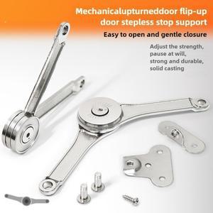 1PCS 유압 무작위로 중지 경첩 주방 캐비닛 도어 조정 가능한 폴란드어 가구 리프트 업 플랩 스테이 지원