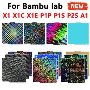 밤부랩 A1 P1P P1S 스무스 X1C 스프링 스틸 시트 양면 3D 프린트용 P2S 빌드 플레이트 (밤부 카본 베드 호