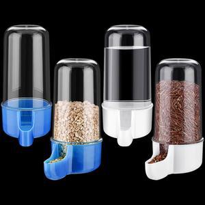 위우데이 자동 새 모이통 케이지 물 흰색, (클래식 파란색, 액세서리 햄스터 디스펜서 200ml) 스타일, 음용병 앵무새용 공급자