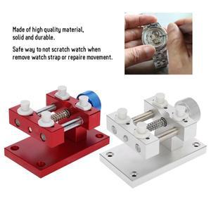 조정 가능 시계 케이스 홀더 금속 스트랩 리무버 베이스 무브먼트 수리 도구