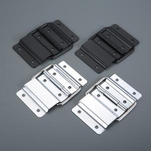 2Pcs 8 구멍 수하물 캐비닛 경첩 비행 케이스 도어 도구 상자 사물함 지원 가방 피팅 에어 박스 Accessorie