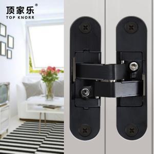 3차원 조정 가능한 보이지 않는 도어 힌지 숨겨진 단단한 나무 접이식 아연 합금 크로스 하드웨어 모피