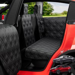 모델 3과 호환되는 뒷좌석용 반려견 카시트 커버 SUV용 반려동물 여행용 해먹 카시트용 뒷좌석 헤드레스트 보호대가 있는 방수 익스텐더 보호견