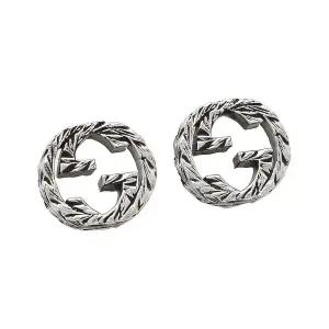 구찌 YBD457109001 (457109 J8400 0811) 인터로킹 G 실버 귀걸이