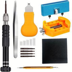 시계 배터리 교체 키트 서비스 드라이버 밴드 도구 쉘 오프너 선물용으로 이상적