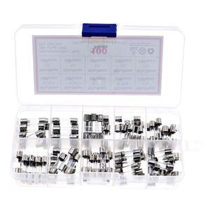 5x20mm 0.25A-6A 퀵 블로우 유리관 퓨즈 패스트 모듬 혼합 팩 키트 0.2A0.3A0.5A0.75A1A2A3A4A5A6A 100 개