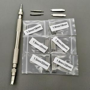시계 수리 포크 스트랩 케이스 백 도구 24피스 22mm 18mm 스프링 바 양면 세트