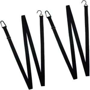 GLEAVI 2pcs 자동차 커버 스트랩 바람 보호 클램프 헤비 듀티 래칫 벨트