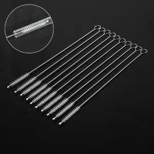 빨대세척솔 스테인리스 젖병솔 롱타입 텀블러 와이어 틈새 청소솔