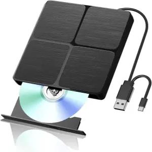 Alphami 외장 블루레이 드라이브 USB 3.0 및 Type C 블러레이 버너 블루레이/DVD Windows XP/7/8/10/11