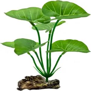 실크 수족관 식물 베타 어항 장식 6인치 소프트 잎 해먹 인공 액세서리 금붕어 파충류 표류목