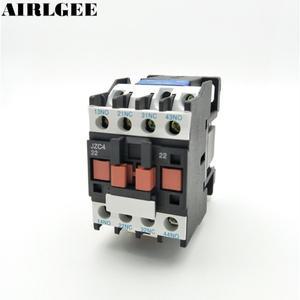 JZC4-22 접촉기 릴레이 24 36 110 220 380V 코일 3P 3 상 2NO + 2NC AC 10A Ui 690V