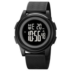 eAj OLAZONE 디지털 시계 남성용 초박형 미니멀리스트 스포츠 방수 및 광각 디스플레이 고무 스트랩 손목 시계