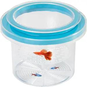 소용돌이 부유 어류 사육 상자 수족관 수조용 아크릴 격리 베타 새우 광대 물고기 구피를 위한 부화장