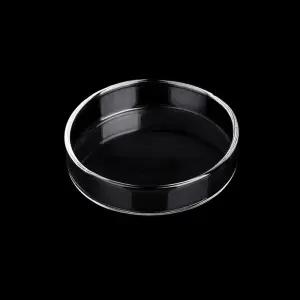 대니슬리 수족관 유리 급식 접시 새우 원형 투명 그릇 어항 음식 트레이 용기 음식물 유출 방지 60mm
