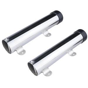 해양 보트 요트용 10인치 긴 측면 마운트 낚싯대 홀더 스테인레스 스틸 막대 시트 2개