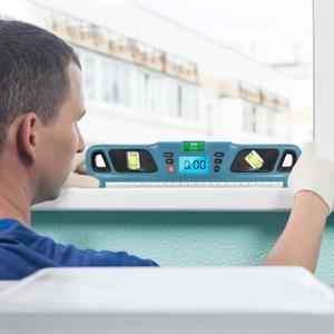 디지털 레벨 경사계 전자 LED 디스플레이 각도기 마그네틱 베이스 측정 도구 악기 280mm HW-200