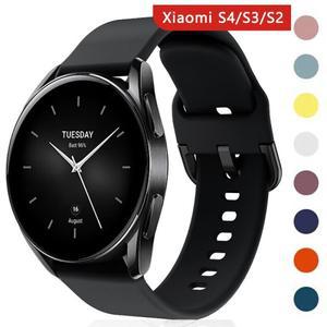 샤오미호환 워치 미 컬러 2 S4 S3 S2 S1 스트랩 교체용 스마트워치 실리콘 밴드 22mm 손목밴드 코레아스