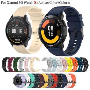 샤오미호환 Watch s1/s1 용 22mm 시계 밴드 Mi Color 2/2 pro Watchbands Active S3/S4 스트랩 교체