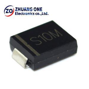 20개 SMC 실리콘 정류기 다이오드 S3M S5M S6M S8M S10M DO-214AB