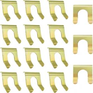 자동차 오토바이 트럭에 적합한 15개의 브레이크 케이블 고정 U-클램프 주차 클립 금속 홀더 호스 브래킷