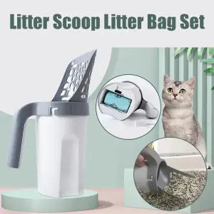 애완 동물 필터를위한 올인원 고양이 쓰레기 삽 특종 깨끗한 화장실 게으른 사람 피커 상자 액세서리 제품