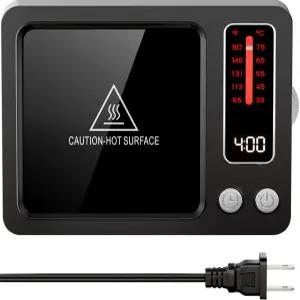 가이아탑 커피 머그 워머 36W 고속 난방 5가지 온도 설정 0.5-9H 타이머 워터 밀크티 코코아 스마트 캔들